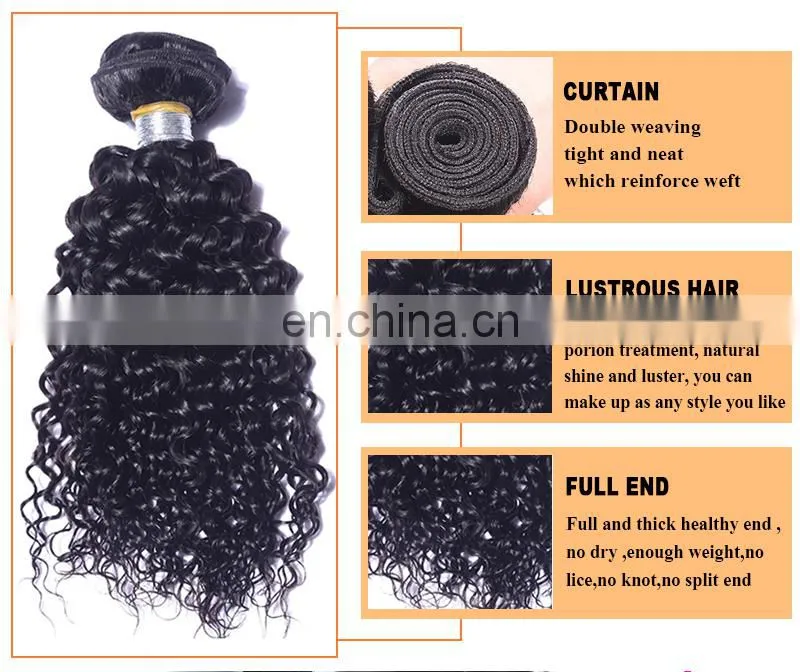 Wholesale Beauty Supply Distributors Raw Unprocessed Malaysian Curly Hair Extension Human