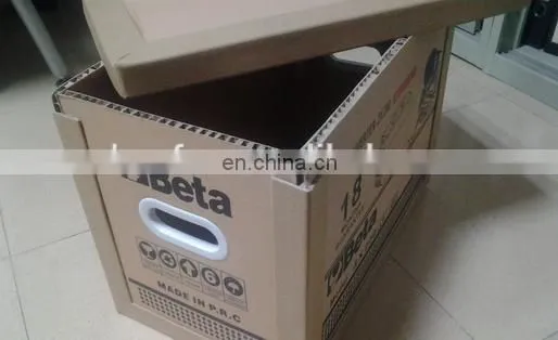 Plastic punch carton handle for carton box
