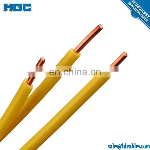 Copper Conductor Material and Insulated Type 6 AWG Copper Wire