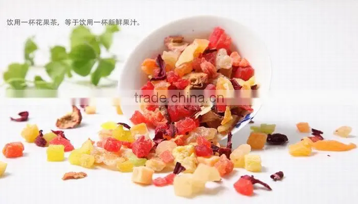 Blended Puer natural Herbal Flower fruit Tea,Natural Blended Dried Fruit tea