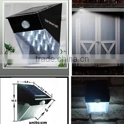 12led motion solar outdoor light sensor switch
