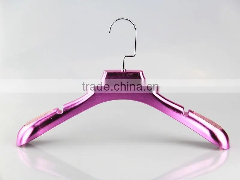 IMY-348 violet plating plastic colorful hanger high end electroplating hanger