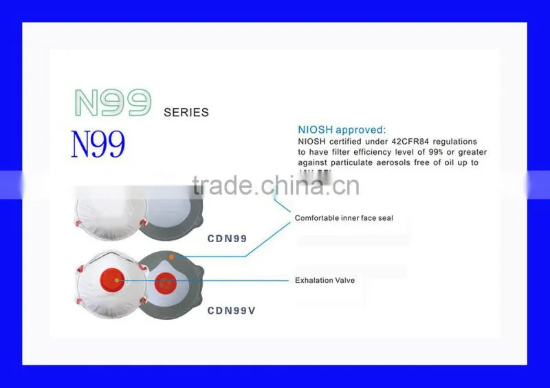 Foldable design particulate n95 respirator with valve