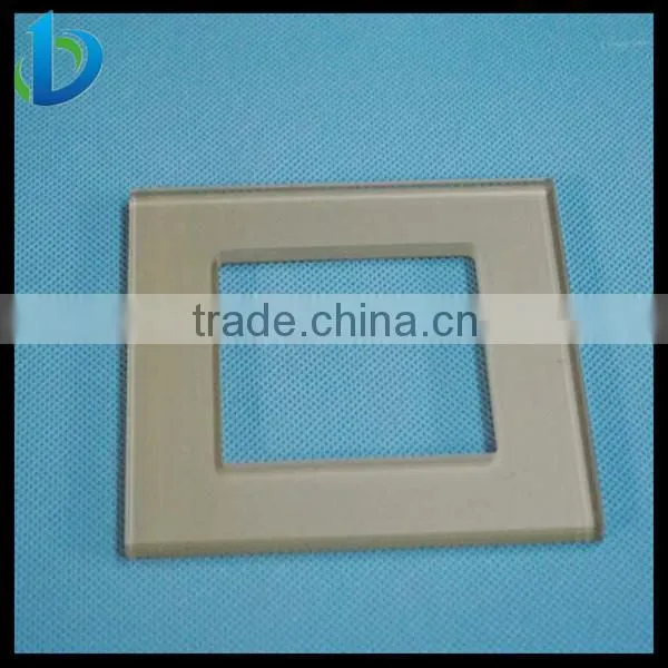 Holes switch panel glass