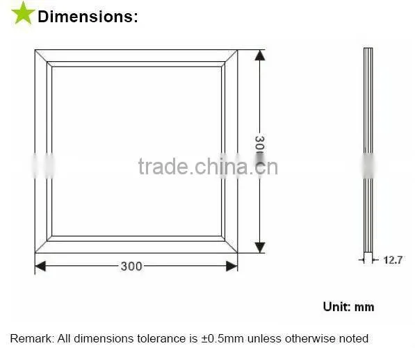 Square Flat LED Panel Ceiling Lighting-Dimmable 600x600 LED Panel