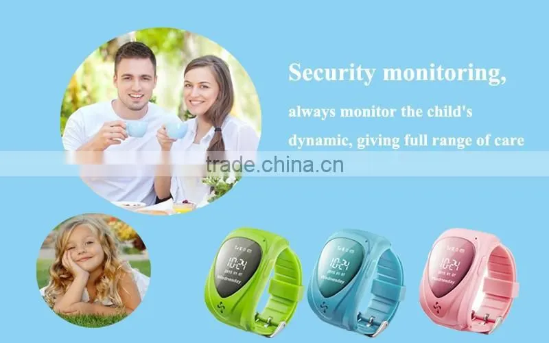 2015 Mini GPS Tracker Watch For Kids SOS Emergency Anti Lost Smart Mobile Phone App Bracelet Wristband Two Way Communication