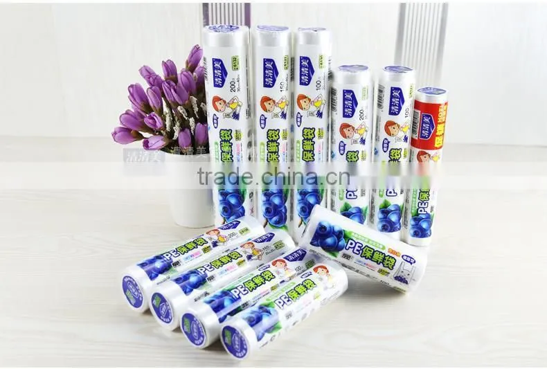 Plastic vegetable wrap food fresh wrap plastic cling film