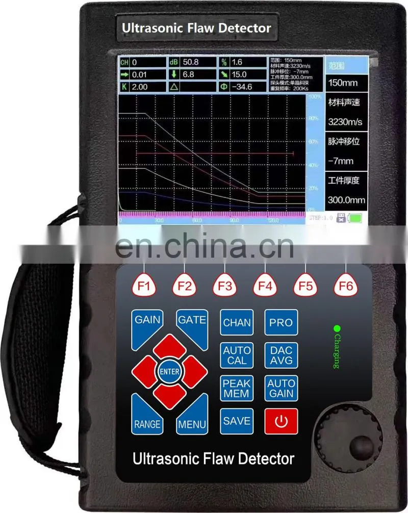 Hot Sale ! KS910 Digital Ultrasonic Flaw Detector for The Non-destructive Testing Industry Scan Range (mm):0~10000 1000~15000