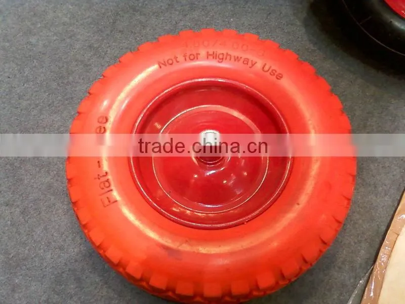 16 Inch Flat Free Wheels/PU Foam Wheel