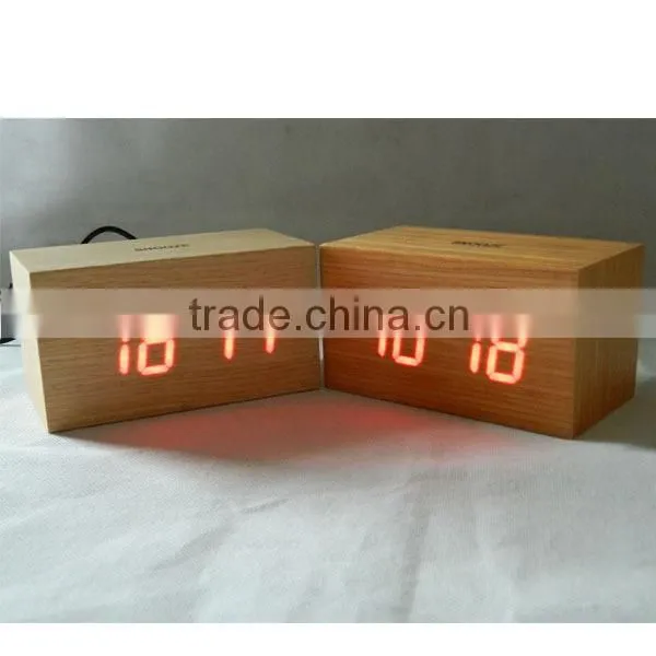 Touch control for Snooze wooden desk clock