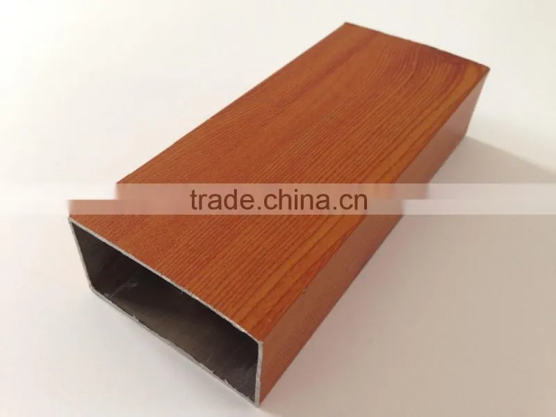 high quality aluminium profile wood color