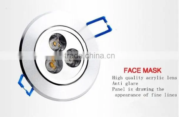 3w led ceiling down light led down lighting