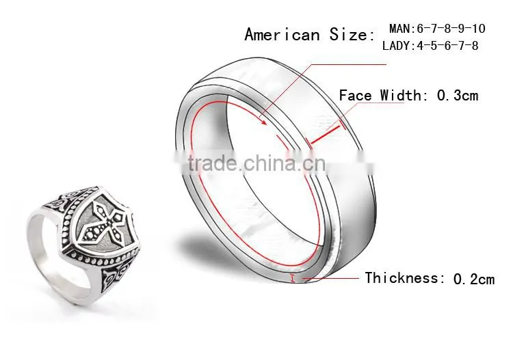 Silver jewelry wholesale alibaba cross ring for men silver rings