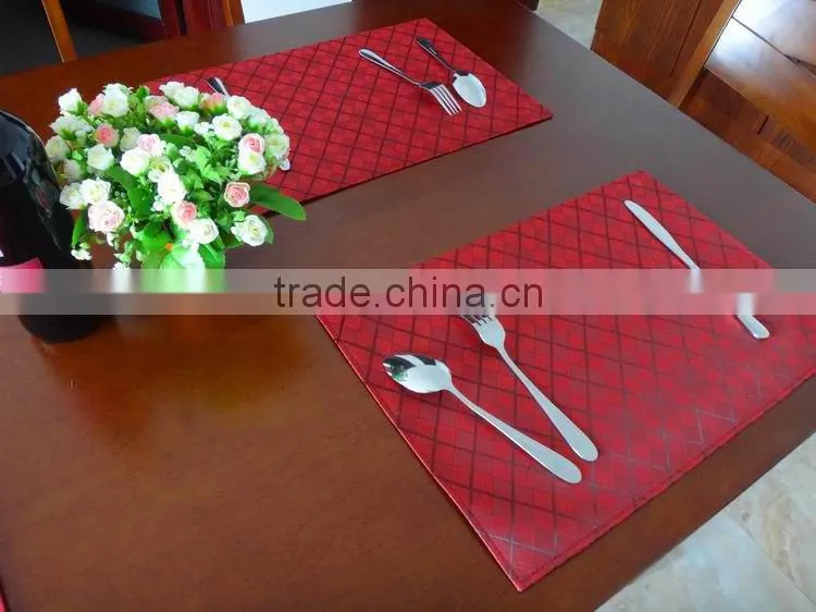 High quality PVC 3D Placemat hotel restaurant