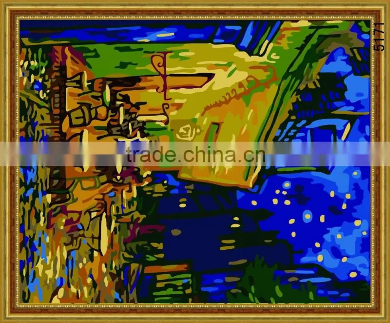 Diy oil painting by numbers