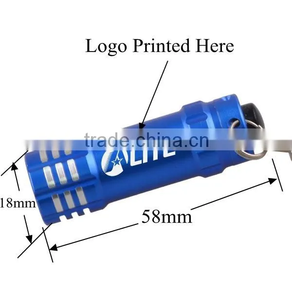 Factory Price Metal Aluminum LED Key Chain Mini Flashlight Keychain Light Torch LED Keyring