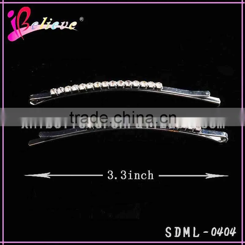 Metal small fancy hair pins accessories, hairpin with diamond, hair pins for girls