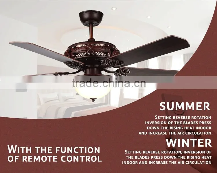 China Wholesale Air Cooling Home Ceiling Fan Light Hotsales in Southeast Asia 5205