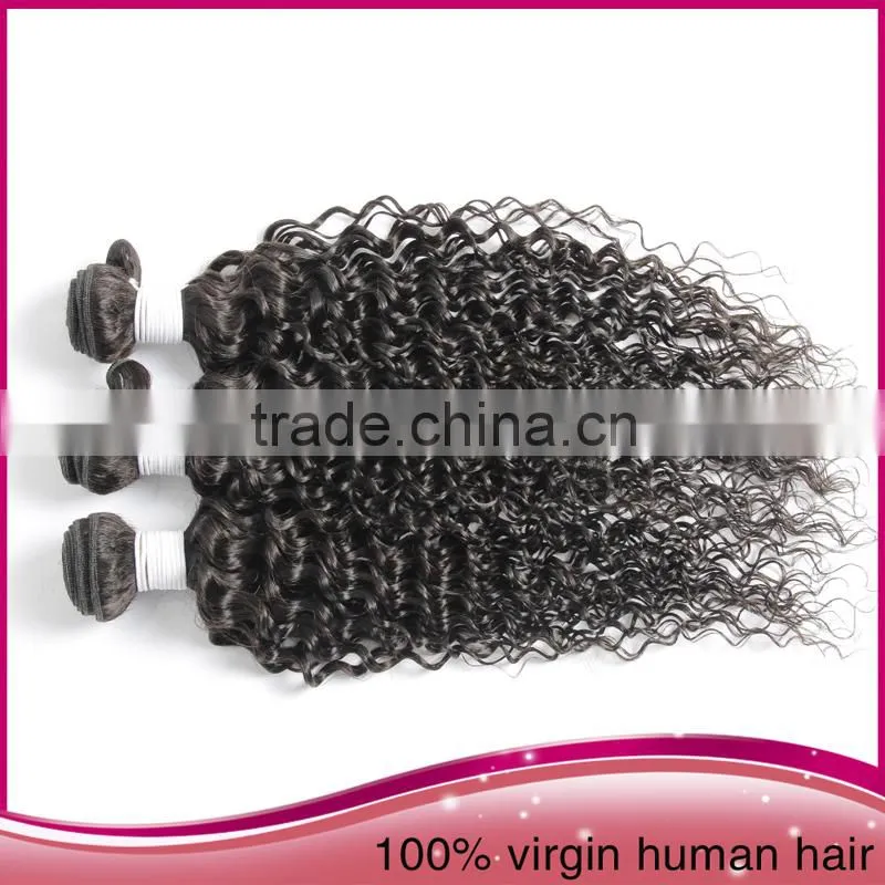 Unprocessed pure remy human hair100% virgin peruvian hair weft /weave