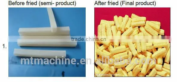 Puffed Fried snack pellet food make machine