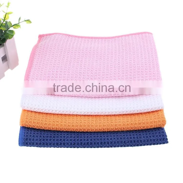china factory orange waffle kitchen towel