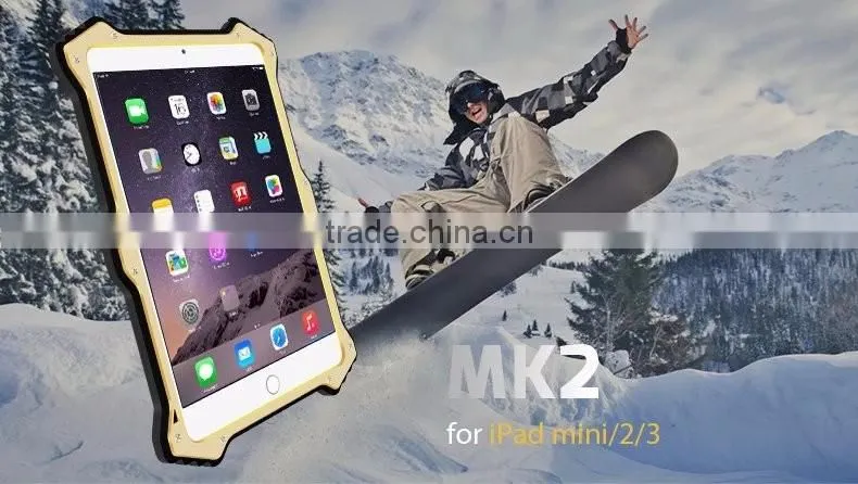 Original LOVE MEI MK2 Series Aluminum Flip Leather Kids Protective Back Cover Case For iPad Mini 1/2/3 TB-0153