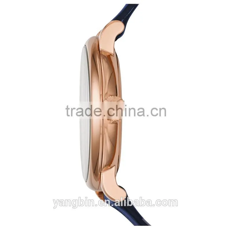 Best seller self setting sapphire crystal glass italian leather watch straps