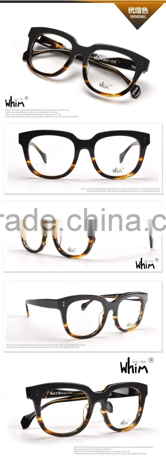 WHIM Retro Round Full Frame Handmade Acetate Glasses Frame