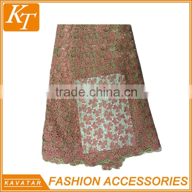 Kavatar Brand Top selling dubai guipure lace fabric