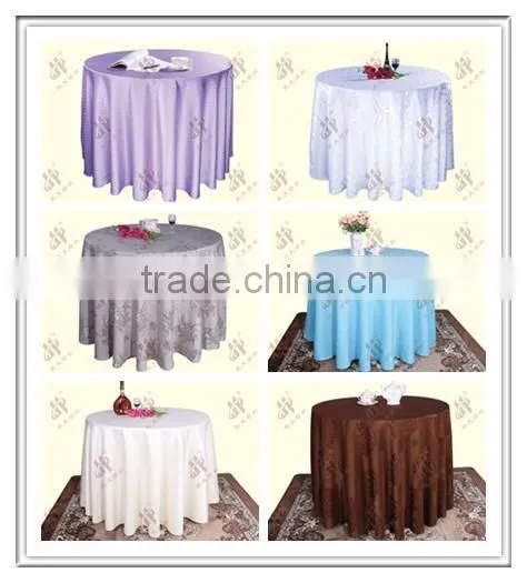 silver grey color Crinkle polyester banquet table cloth crushed fabric table cover cloth for hall wedding banquet