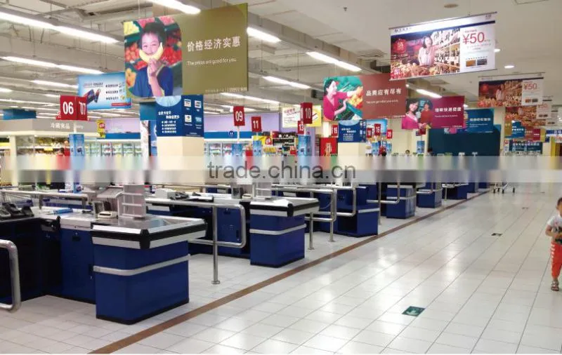 2015 Supermarket Checkout Counter with conveyor belt