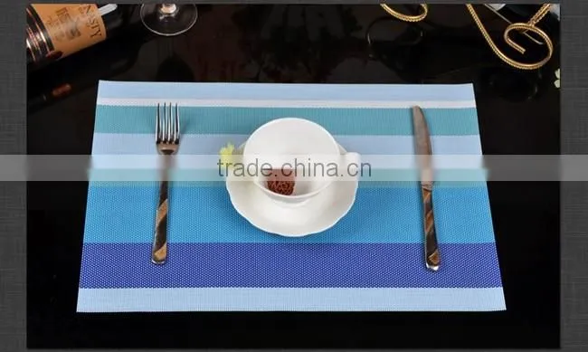 stripe pvc kitchen table mat