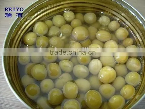 new season green peas in salty water