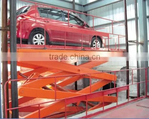 CE Approved utility cargo indoor scissor lift table/hydraulic stationary scissor lift