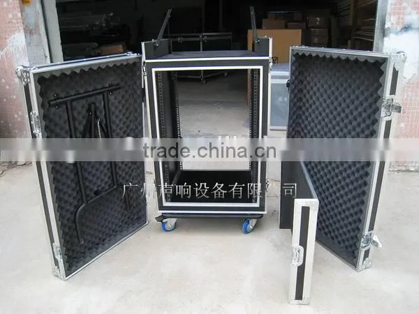 16U shockproof flight rack case