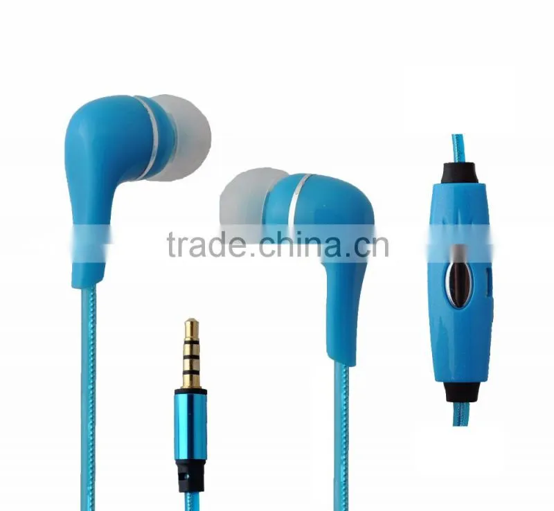 EL light Earbuds and LED earphone, golwing earphone with microphone