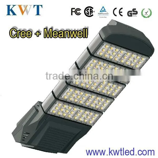 cob led street light with cree chip+MW driver 3 years guarranty road lamp