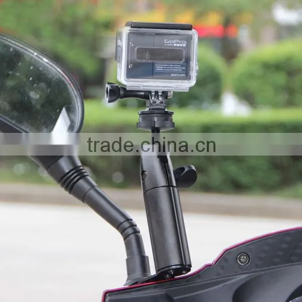 Universal Metal Material 1/4" screw head Scooter Mount for Digital Camera Car DVR Mobile Phone Motorcycle Mirror Stand Holder