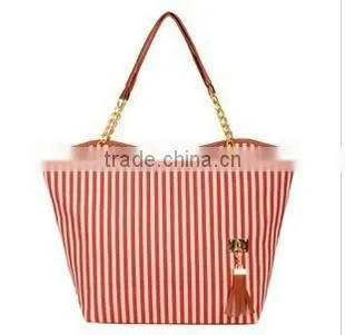 Non toxic customized tote shoulder pu ladies bags