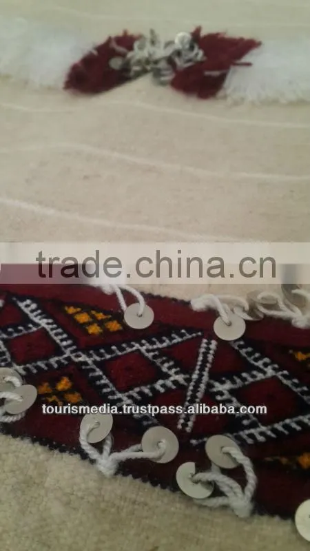 Vintage Moroccan wedding blanket 264cm x 164cm wholesale of handira