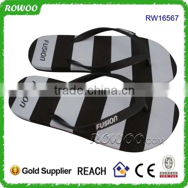 EVA Colorful strip sandals,slippers flip flop beach slippers
