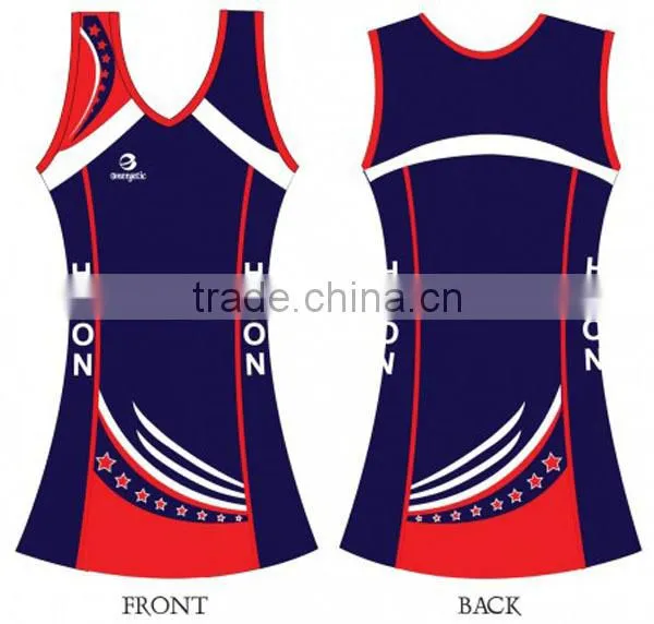 Multicolor netball dress design wholesale cheap price