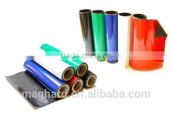 China factory directly wholesale Flexible Magnetic film with Color PVC foil