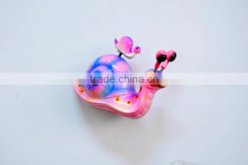 4 inch Plastic Cute Mother and Child Snail Animals Fridge Magnetic, Customized Logo Promotional Gift