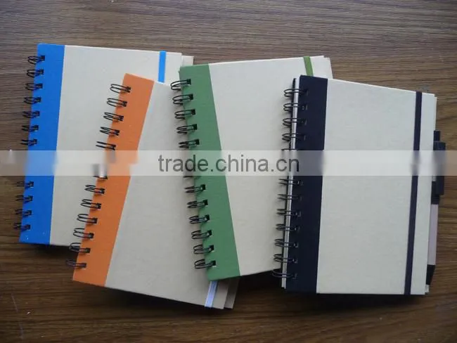 2015 Promotional cheap and good quality recycled paper notebook