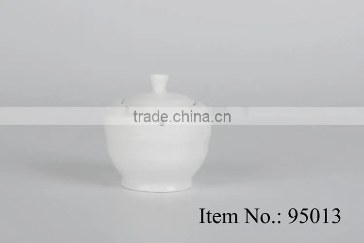 domestic plain ceramic coffee sugar pot