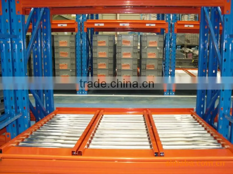 gravity steel pallet roller racking