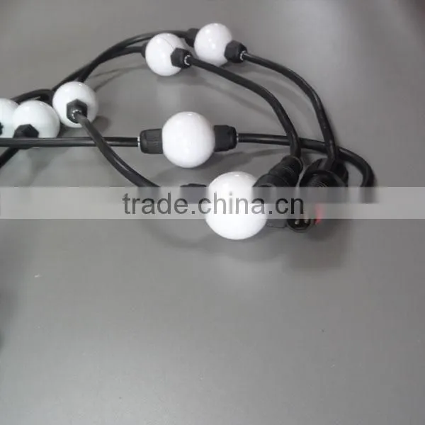 50mm diameter led ball string rgb colorfull effect pixel string ball light dmx