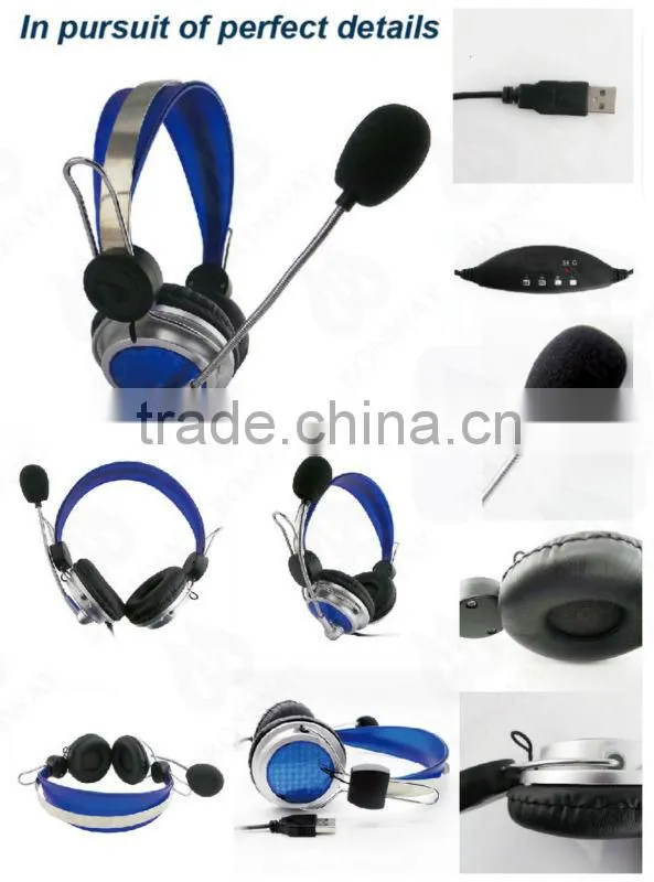 Factory price foldable computer headphone games headphone