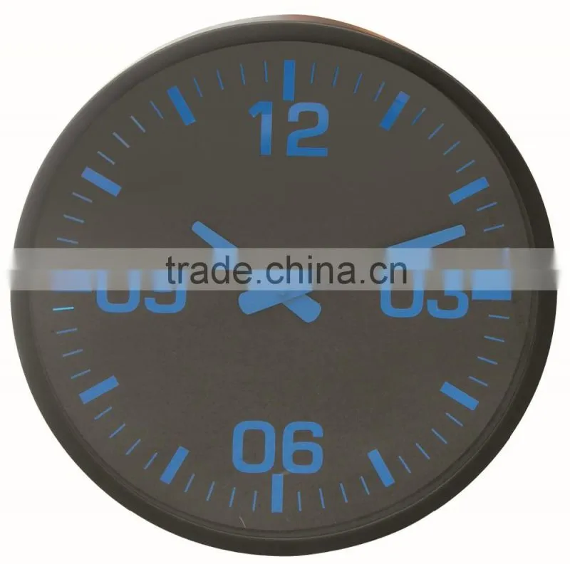 Large round shaped wall clock decorative metal wall mounted clock